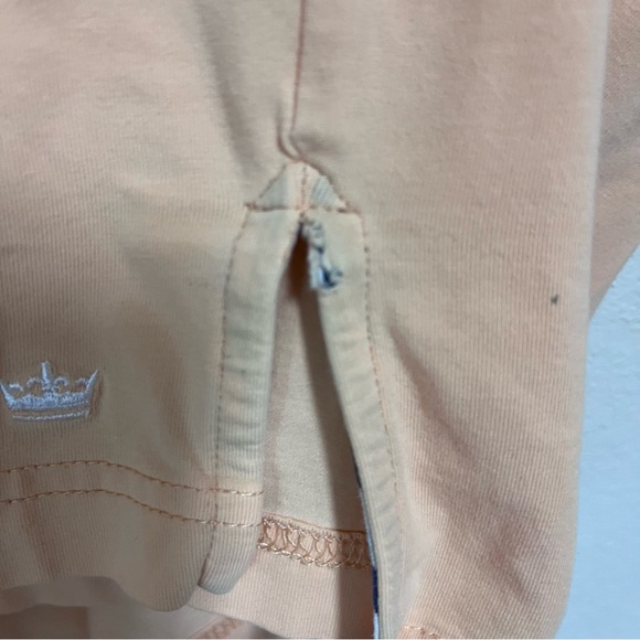 Peter Millar XL BallyBunion Golf Polo Shirt Men’s Peach Cotton/ Elastane *READ* - Picture 6 of 8